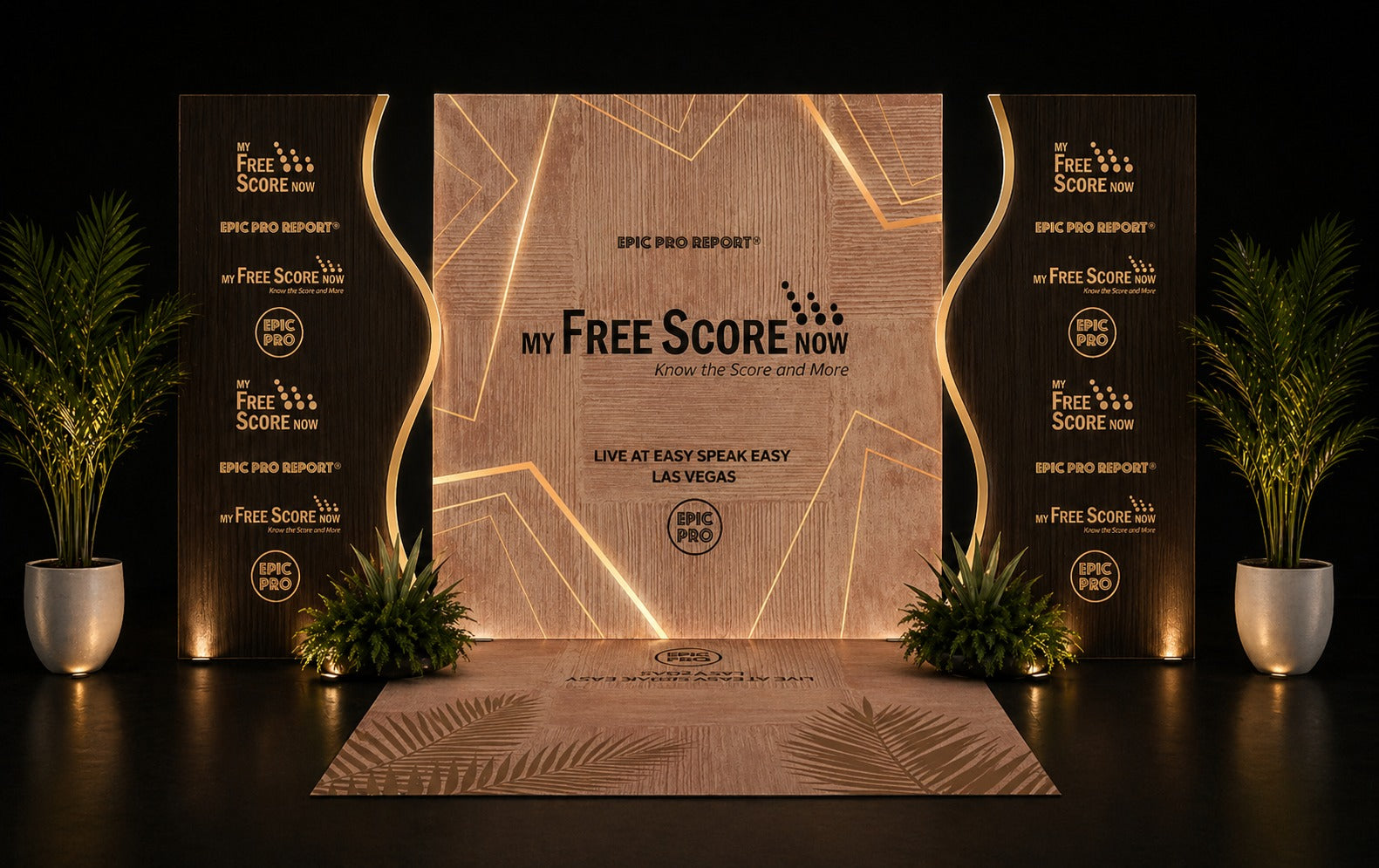 Mini backdrop package custom printed step and repeat background for event photo booth local pickup.